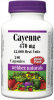 Antioxidant - Health - Cayenne - 470 mg - 42000 Heat Units - 240 Capsules