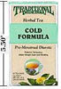 Cold, Common (Rhinovirus) - Health - Cold Formula Tea