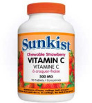 Sunkist Chewable Vitamin C - 500 mg - Strawberry Flavor