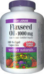 Flaxseed Oil, Cold Pressed - 1000 mg