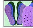 Multi-Power Foot Insoles - Women (blue) (400 gauss)