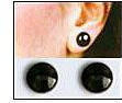 Magnetic Weight-Loss Earrings - Black - (1200 gauss)