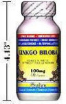 Ginkgo Biloba - Memory Nutrient - 24% Flavoglycosides - 6% Terpene Lactones - 100 mg
