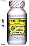 Triple Power - 3 Ginsengs - 500 mg