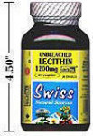 Lecithin - Natural Unbleached - Rich in Phospholipids - 1200 mg