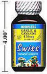 Garlic & Cayenne - 450 mg - Odourless - 0.7 mg Allicin
