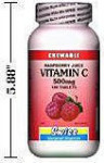 Vitamin C - 500 mg - Raspberry Juice - Chewable