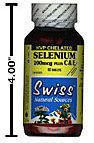Selenium - Hydrolyzed Vegetable Protein (HVP) Chelated - Plus Vitamins C & E - 200mcg