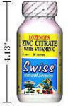 Zinc Citrate - with Vitamin C - Lemon Flavor - Lozenges