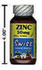 Skin Disorders - Health - Zinc Gluconate - Yeast Free - 50 mg