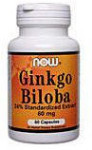 Ginkgo Biloba - 60 mg - 24% Standardized Extract - TwinPack