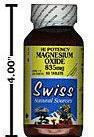 Magnesium Oxide – Hi Potency – Yeast Free - 835 mg (90 tablets)