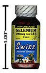 Selenium - Hydrolyzed Vegetable Protein (HVP) Chelated - Plus Vitamins C & E - 200mcg