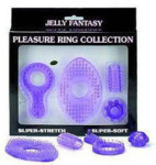Jelly Fantasy Pleasure Ring Collection with Clitoral Stimulators