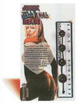 Junior Jelly Anal Thai Beads - Black - Flexible and Soft! - Orgasm Intensifier!