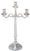 - ZooScape - Silver Finish Candelabra - 3 Flame