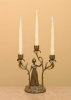 - ZooScape - Antique Finish Candelabra - 3 Flame