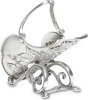 - ZooScape - Pewter Finish Wine Bottle Holder - Sleigh