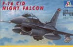 F-16C/D Night Falcon Aircraft - Plastic Kit - 1:72 Scale
