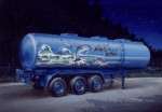 Axle Heavy Fuel Tank Trailer - Plastic Kit - 1:24 Scale