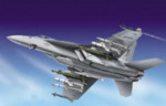 F/A 18 E Super Hornet Aircraft - Plastic Kit - 1:48 Scale