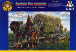 Napoleonic War Accessories - French Army Support Convoy - Plastic Kit - 1:72 Scale