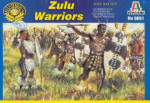 Zulu Warriors from the Zulu War 1879 - Plastic Kit - 1:72 Scale