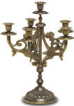 Antique Finish Candelabra - 6 Flame