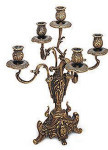 Silver Finish Candelabra - 5 Flame