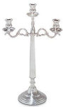 Silver Finish Candelabra - 3 Flame