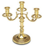 Antique Finish Candelabra - 3 Flame