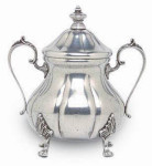 Pewter Finish Sugar Bowl