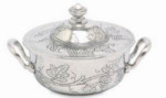Pewter Finish Sugar Bowl