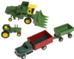 John Deere - Vintage Harvesting Set - 1:64 Scale