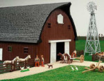 Farm Country Rounded Gable Barn Playset - 1:64 Scale