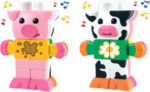 Maxi - 2 in 1 Sound Stackers - Cow / Pig