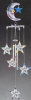 Chime Star & Moon - 3 Tubes, 4 Cross Stars & Moon
