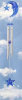 Chime Moon/Star - 4 Tubes Star Cut
