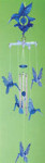 Chime Humming Bird - 3 Tubes, 4 Cross Humming Birds