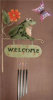 Chime Frog Welcome Tin Sign - 4 Tubes