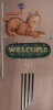 Chime Cat Welcome Tin Sign - 4 Tubes