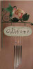 Chime Humming Bird Welcome Tin Sign - 4 Tubes