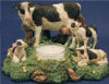 Cow Candle Holder Circle Small - 6" x 4.5"