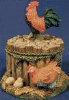 Rooster & Log Box - 4" x 5"