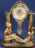 Clock Lady and Children with Swing Pendulum - 9" x 12"