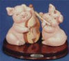 - ZooScape - Two Pigs Playing Music - 6.5" x 5"
