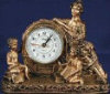 Clock Lady with Child - 9.5" x 7.5"