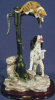 Cat and Dog Fighting for Water - 8.5" x 13.5"