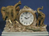 Elephant & Elephant Head Clock - 20" x 12"