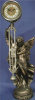 Bronze - Health - Clock Angel Swinging Pendulum - 10" x 28.5"